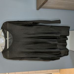 Poof brand split waist sweater